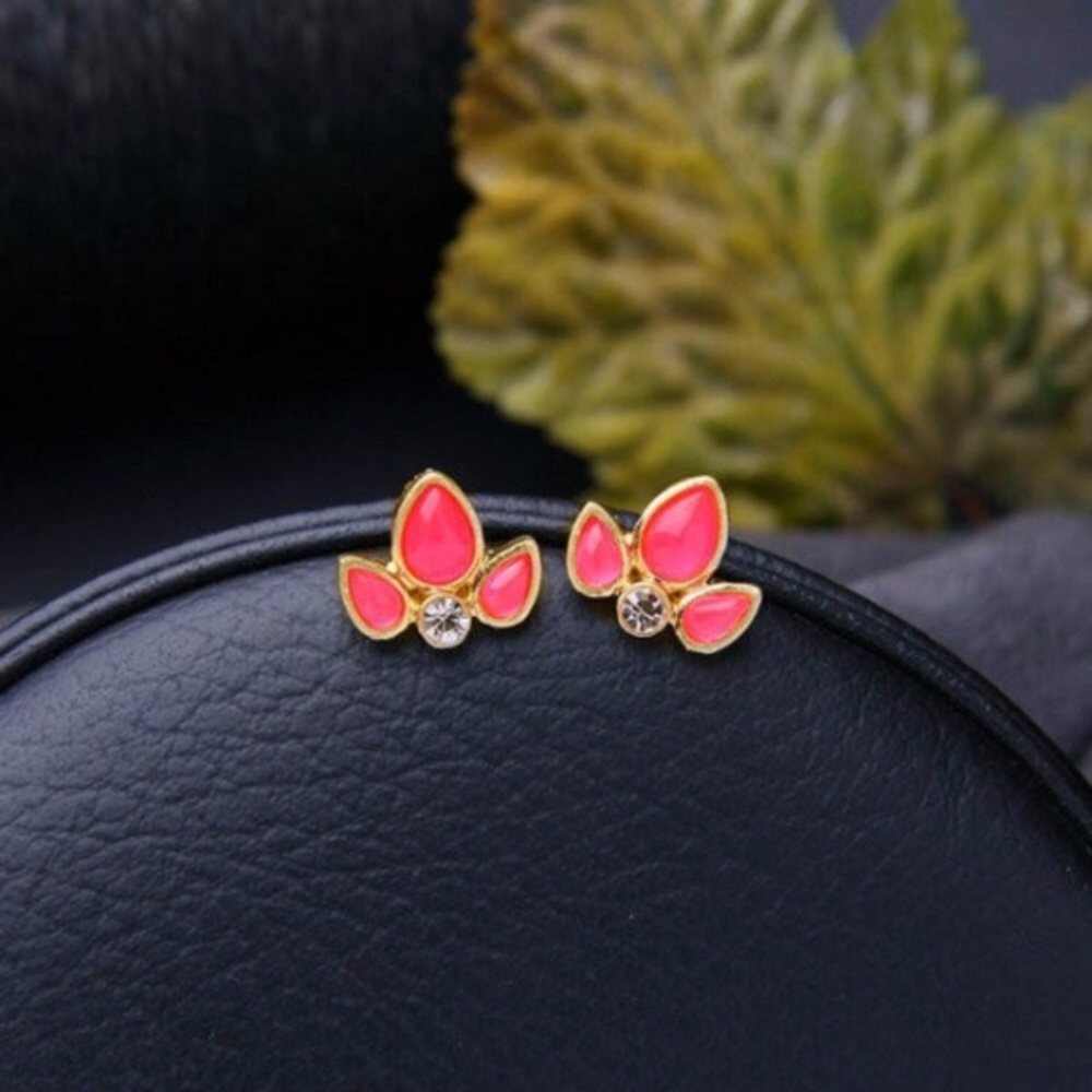 💎2 for $15💎Pink Rhinestone Teardrop Post Earring